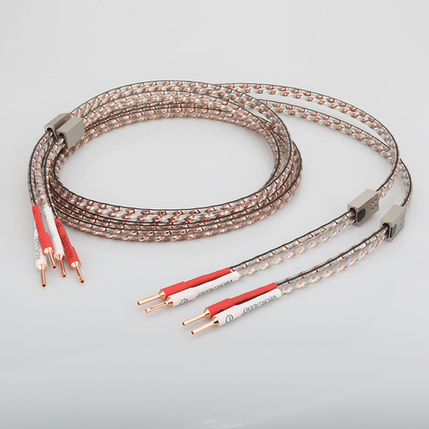 Par Viborg VS903, rendimiento dinámico, serie 17AWG, cable de parlante plano sólido con conector banana de cobre puro VB401 ► Foto 1/6