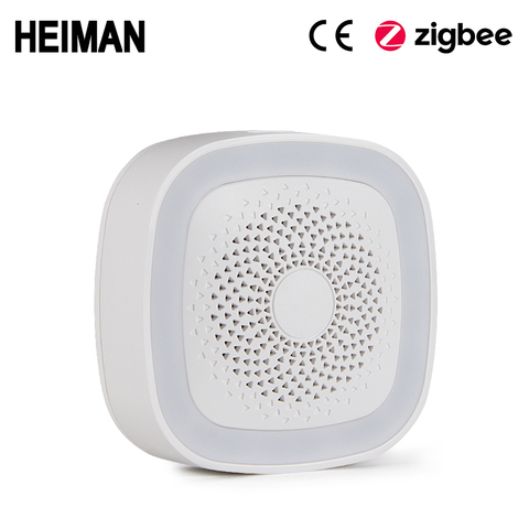 HEIMAN WiFi Smart kit de Casa Puerta de ventana de puerta de PIR motion con GAS de monóxido de carbono Sensor zigbee detector de humo alarma de sirena ► Foto 1/6