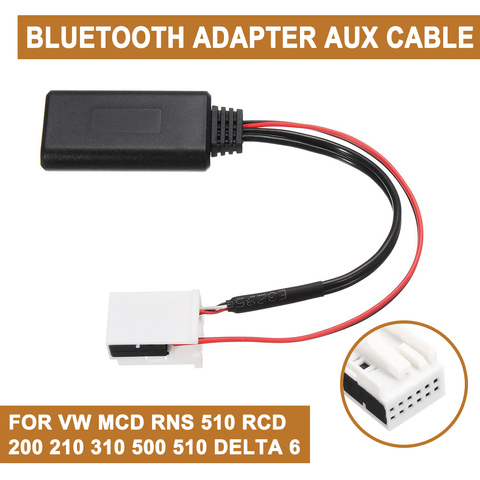 Para VW MCD RNS 510 RCD 200, 210, 310, 500, 510 Cable de Adaptador de Audio Delta 6 bluetooth accesorios electrónicos para coche ► Foto 1/6