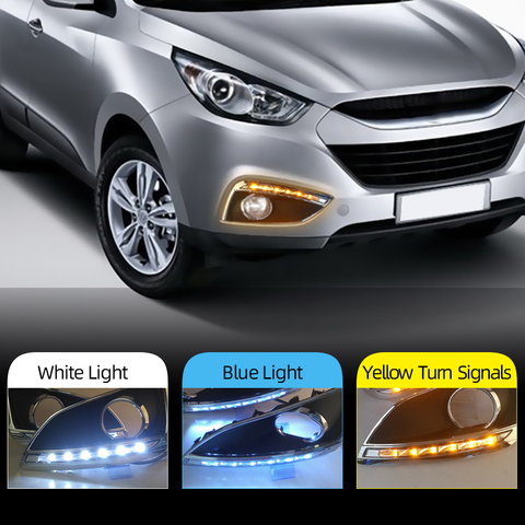 DRL-Lámpara LED antiniebla de circulación diurna, luz de conducción DRL, relé de lámpara, IX35 para Hyundai, 2010, 2011, 2012, 2013, 2 uds. ► Foto 1/6