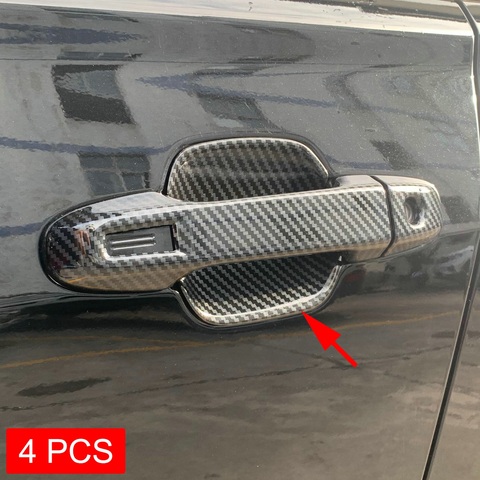 Cuenco de manija de puerta de fibra de carbono, Protector para Subaru Forester SK 2022 ► Foto 1/5