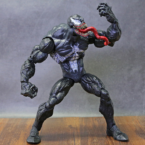 Figura de acción de Venom de Marvel Legend Toybiz, figura coleccionable en PVC de 12