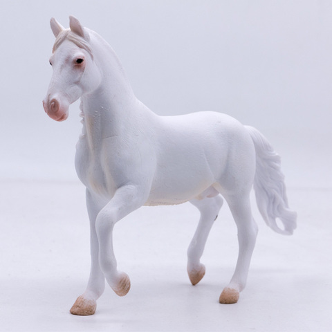 CollectA-juguete de simulación de plástico blanco para niñas, juguete de granja de campo, caballo, Camarillo, n. ° 88876 ► Foto 1/6