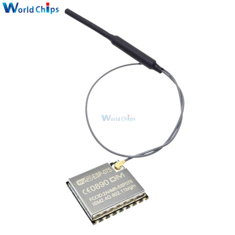 Antena IPEX para sistema doméstico inteligente, ESP-07S ESP8266, ESP07S, módulo WIFI inalámbrico, 802,11/b/g/n, 2,4 Ghz ► Foto 1/6