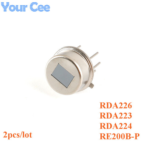 Sensor Radial de piroeléctrico, dispositivo con salida única Digital TTL, PIR, humano, infrarrojo, RE200B, RDA224, RDA226, RDA223, 2 unids/lote ► Foto 1/5