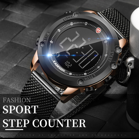 KADEMAN-relojes deportivos de lujo para hombre, pulsera Digital LED resistente al agua, informal, a la moda, Masculino ► Foto 1/6