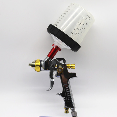 PULVERIZADOR DE pistola pulverizadora profesional, Mini pistola pulverizadora de aire para pintar coches, herramienta aerográfica, 2022/1,3/1,4mm, nuevo estilo, 1,7 ► Foto 1/6