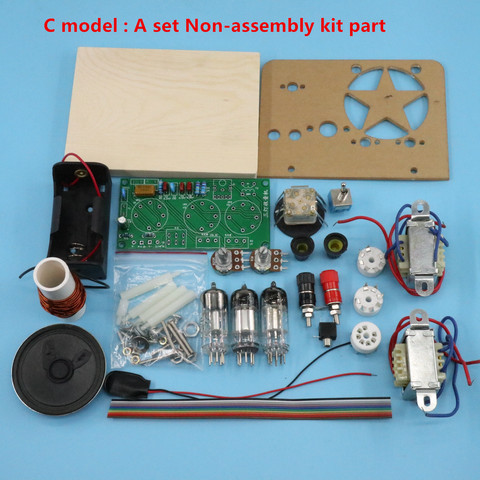 Kit de radio de onda corta de tubo de tres lámparas CC regenerativa, receptor CW SSB, onda corta alimentada por batería, 1 unids/lote, Envío Gratis ► Foto 1/6