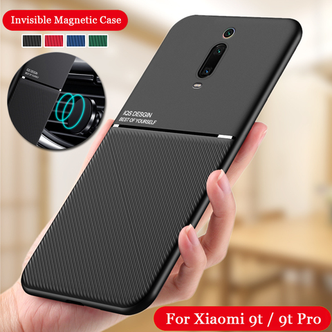 Funda a prueba de golpes para Xiaomi mi 9 T Pro 9 T, carcasa trasera de silicona, soporte magnético para coche ► Foto 1/6