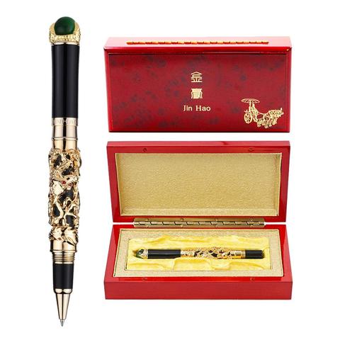 Bolígrafo de dragón Vintage de lujo, pluma de Metal de alta calidad Jinhao, suministros de oficina, papelería, regalo ► Foto 1/6