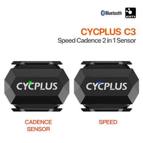 CYCPLUS-Sensor Dual de cadencia de velocidad C3, ANT +, Bluetooth, GPS, accesorios para bicicleta, ordenador, velocímetro para Garmin, iGPSPORT, Bryton Zwift ► Foto 1/6