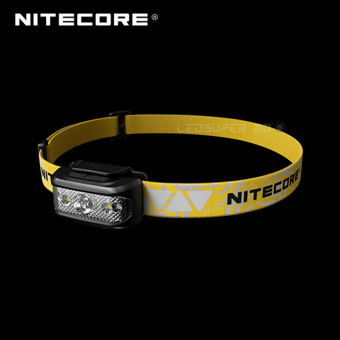 Nitecore-linterna frontal para principiantes, recargable NU17 Micro USB, Triple salida, ultraligera, batería de iones de litio integrada ► Foto 1/6