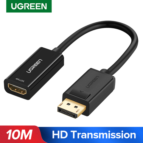 Ugreen-adaptador compatible con Displayport a HDMI, convertidor de Cable 4K DP de 1080P para PC, portátil, proyector, DP a HDMI ► Foto 1/6