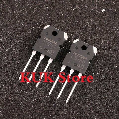 Original 100% nuevo A1941 C5198 2SA1941 2SC5198 TO-3P 10 pares = A1941 10 Uds + C5198 10 Uds ► Foto 1/1