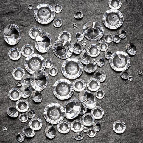 2600 unids/set mixto confeti Mesa esparcir cristales claro diamante decoración para fiesta de boda 3 tamaños (4mm/8mm/10mm) Envío Gratis ► Foto 1/6