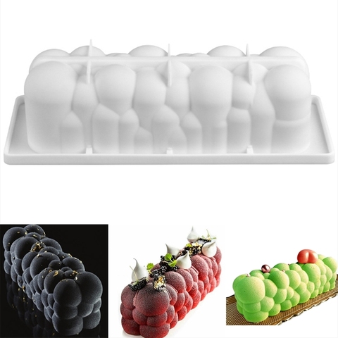 Moldes de silicona con forma de nube para postres, serie 3D, para tarta artística, espiral de burbujas, para hornear Chocolate, Mousse, herramientas de bricolaje, para pastelería, Paryt casero ► Foto 1/6