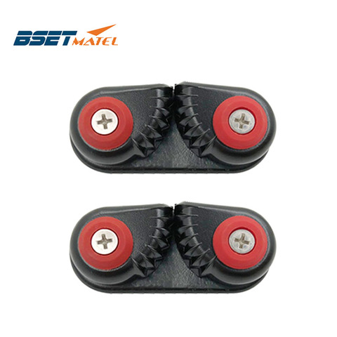 2X negro anodizado aluminio leva cleat barco Cam Cleats cuerda cleat Matic Fairlead marino vela velero Kayak canoa bote ► Foto 1/6