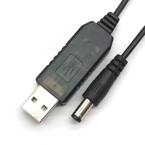 Línea de refuerzo de energía USB, módulo de aumento, DC 5V a DC 9V/12V, Cable Adaptador convertidor USB, enchufe de 2,1x5,5mm ► Foto 1/4