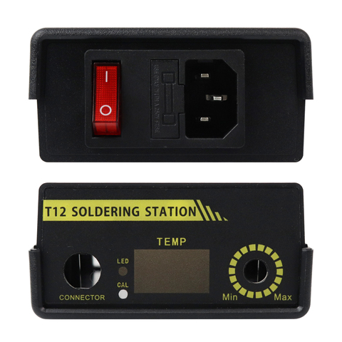 Caja de cierre ABS para unidad eléctrica HAKKO T12, estación de soldadura de hierro Digital, Kits de controlador de temperatura ► Foto 1/6