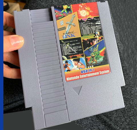 FOREVER DUO juegos de NES 852 en 1 (405 + 447) cartucho de juego para consola NES, Total de 852 juegos 1024MBit Chip Flash en uso ► Foto 1/5