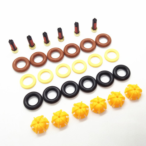 6sets Kit de reparación de inyector de combustible para BMW E30 325I M60 V8 pinza de válvula de inyección de 0280150415, 0280150778, 13641466396, 13641734776 ► Foto 1/3