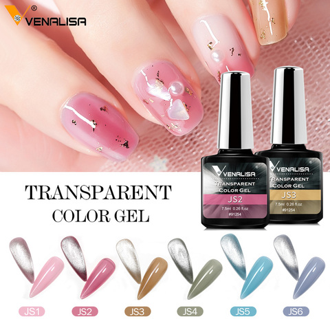 Venalisa-esmalte de Gel para uñas, laca de Gel para manicura con diseño de ojo de gato y galaxia estrellada, brillante y mágico ► Foto 1/6