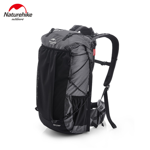 Naturehike-mochilas para acampar y senderismo, morral de viaje de alta capacidad de 60 + 5L, con marco de aluminio, bolsa de senderismo ligera de 1,16 kg, NH19BP095 ► Foto 1/6