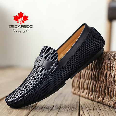 2022 hombres zapatos mocasines moda Otoño hombres zapatos casuales diseño de cuero de lujo mocasines hombres calzado marca hombres pisos ► Foto 1/6