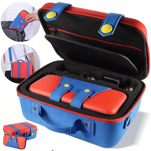 Estuche DE TRANSPORTE DE VIAJE Compatible con Nintendo Switch System, bonita y Deluxe, carcasa protectora dura, bolsa de transporte para fanáticos de Mario 2 en 1 ► Foto 1/6