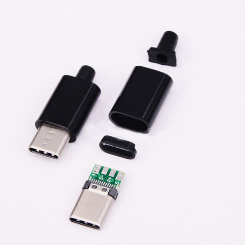 Mirco-conector macho TYPE-C USB 3,1 con PCB, conector de 24 pines, interfaz de línea de datos de soldadura, accesorios de cable de datos DIY, 5 uds./2 uds. ► Foto 1/4