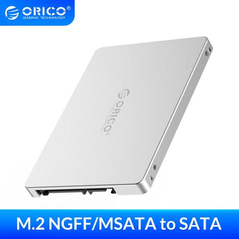 ORICO Dual M.2 NGFF SATA 6 Gb/s SATA SSD de 3,0 a 2,5 pulgadas convertidor adaptador tarjeta de soporte SSD tipo 2230, 2242, 2260, 2280 para Samsung ► Foto 1/6