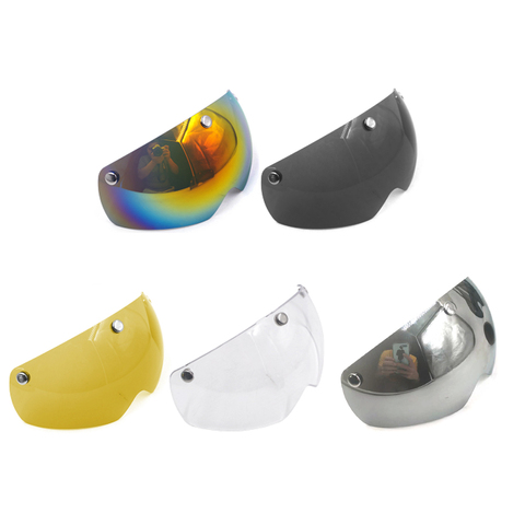 Gafas para casco de ciclismo, visera para tt mtb, casco aerodinámico, transparente, gris, amarillo, colores anti uv, accesorios ► Foto 1/6