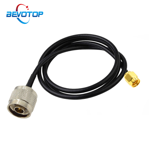 1 Uds RG58 N tipo macho/hembra a SMA macho adaptador RF conector Coaxial Cable Pigtail RG-58 Cable de extensión de 15CM 50CM 1M 2M 5M ► Foto 1/6