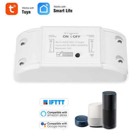 Tuya Wifi interruptor inteligente temporizador interruptor remoto inalámbrico Universal Smart Home Módulo de automatización para Alexa Google Home ► Foto 1/6