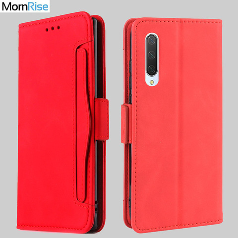 Funda magnética con tapa para Xiaomi MI 9 lite, Funda de cuero de lujo con soporte para tarjetas y fotos ► Foto 1/6