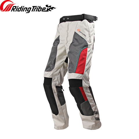 Pantalones de motocicleta impermeables y transpirables, para todas las estaciones, para Motocross, Rally Rider, protección de conducción, con 4 Uds. De rodilleras HP-12 ► Foto 1/6