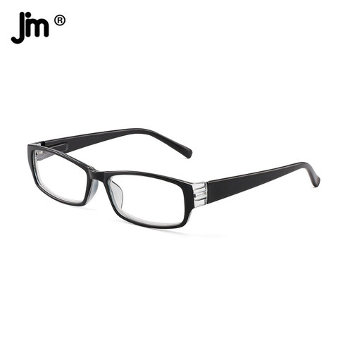 JM-gafas de lectura rectangulares para hombres y mujeres, lentes de lectura rectangulares con bisagra de resorte, lupa dioptría, presbicia, cuadradas ► Foto 1/6