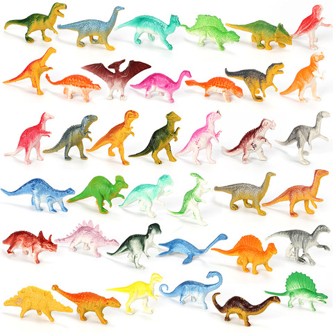 10 unids/lote Mini modelo de dinosaurio de los niños juguetes educativos pequeña simulación Animal figuras juguetes de los niños para niño regalo animales ► Foto 1/6