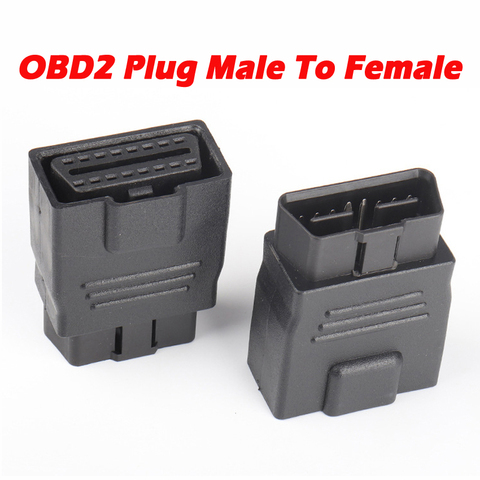 OBD2 extensión de enchufe Cable de 16Pin completa adaptador de corriente de 12V 24V coche camión medidor para ordenador Universal Auto escáner toma OBD ► Foto 1/6