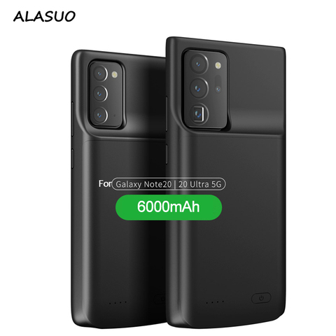 Funda de silicona blanda para cargador de batería para Samsung Galaxy Note 20, 10, 9, 8, S10 e, 5G, S9, S8, S20 Plus, Ultra 4800mAh-6000mAh, fundas para banco de energía ► Foto 1/6