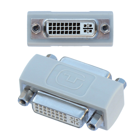 DVI a DVI Adaptador convertidor hembra a hembra DVI-I (24 + 5) hembra a hembra Mini Gender Changer para DVI Cable de extensión ► Foto 1/6