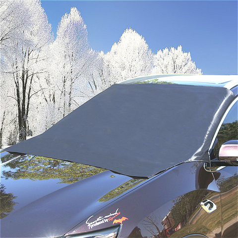 Cubierta frontal para parabrisas de Coche magnético, cubierta parasol para automóvil, parabrisas para coche, nieve, parasol impermeable para coche, 210x120cm ► Foto 1/6