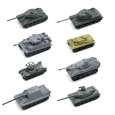 Tanque de batalla principal de Kung Ching Tiger Panther 3, arena, mesa, escena militar, 4D, modelo de ensamblaje de pulgar, 1: 144 ► Foto 1/6