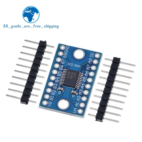 TZT-Convertidor de Nivel lógico de 8 canales para Arduino, módulo de voltaje bidireccional con pines, TXS0108 TXS0108E ► Foto 1/6