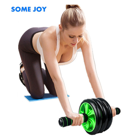 AB Roller dos tres ruedas entrenamiento Fitness gimnasio equipo ejercicio en casa rueda abdominal deportes simuladores material Culturismo ► Foto 1/6