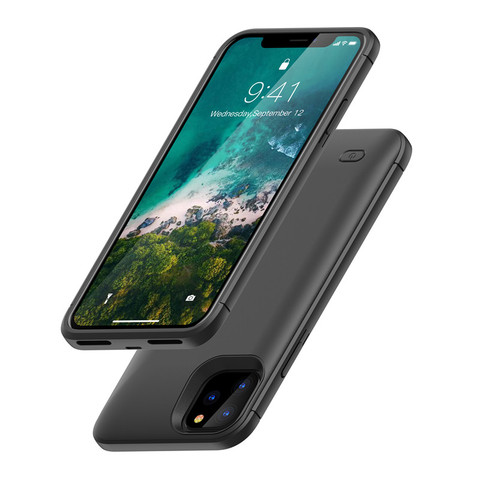 Funda delgada para cargador de batería para iPhone 11 Pro funda para batería Max Power Bank funda de carga para iPhone X XS Max XR 6 7 8 Plus 5 5S SE ► Foto 1/6