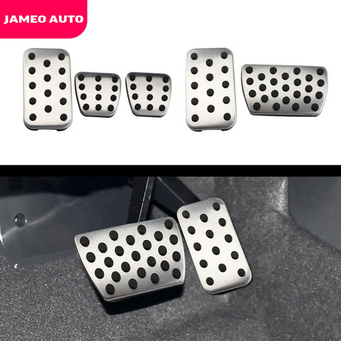 Jameo-pedales de acero inoxidable para coche MT, cubierta de Pedal de coche compatible con Honda Civic 2016 + CRV CR-V 2012 + Jade 2013 + Accesorios ► Foto 1/6