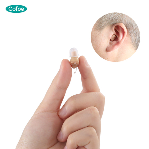 Cofoe-Audífono Invisible para ancianos, Mini amplificador de sonido, ayuda auditiva para pacientes con discapacidad auditiva ► Foto 1/6