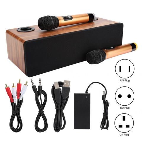 Kit de sistema con micrófono inalámbrico portátil para teléfono inteligente, TV, KTV, Karaoke, Bluetooth, condensador, altavoz, amplificador de Audio en casa ► Foto 1/6