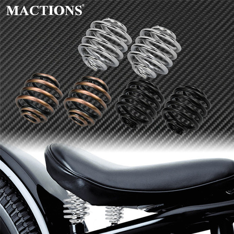 Kit de montaje de Hardware de resorte para asiento individual de motocicleta, bronce/Negro/cromo para Harley Bobber, Chopper, Escuela antigua personalizada, Sportster XL ► Foto 1/6